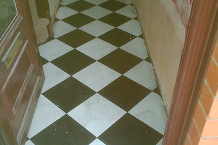 Corridor tiling (Littleover, Derby)